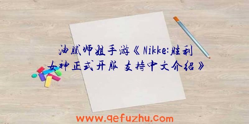 油腻师姐手游《Nikke:胜利女神正式开服